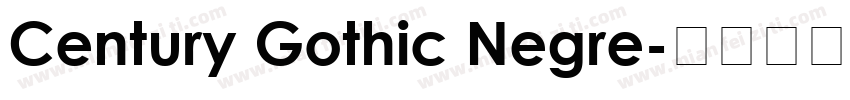 Century Gothic Negre字体转换